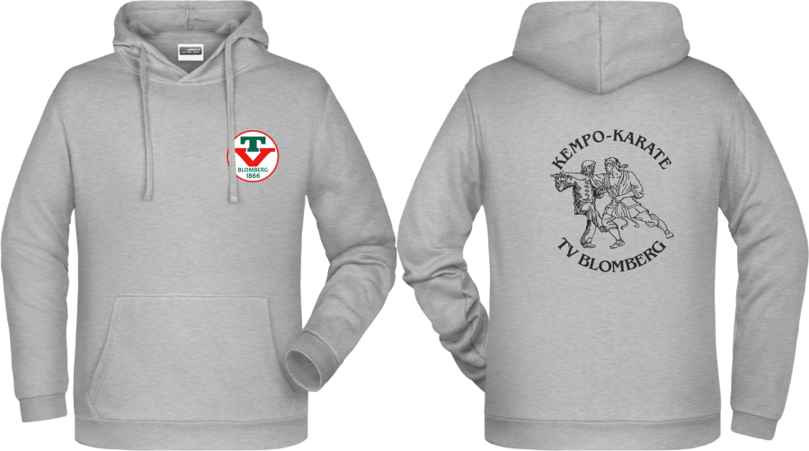 TVB Hoodie  grau-meliert